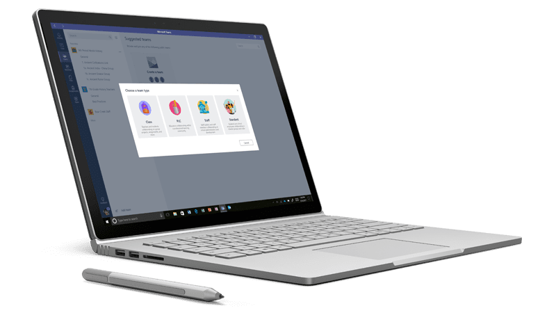 Microsoft Teams - Auf SurfaceBook