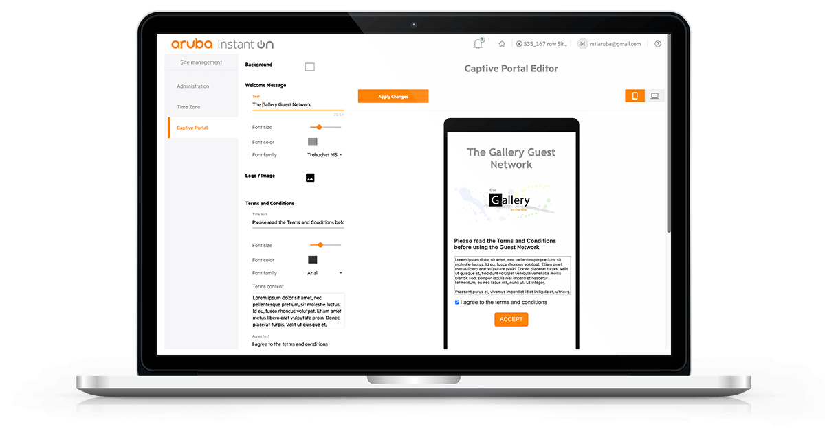 Aruba Instant On Portal